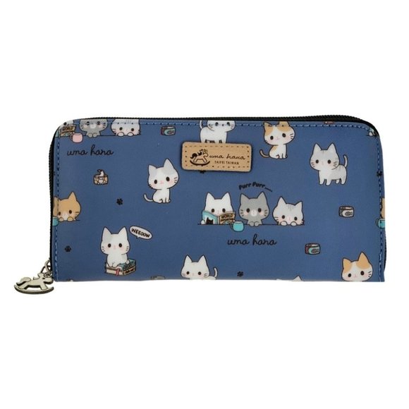 Uma Hana Handbags - Waterproof Cat Long Wallet Fits Phone & Bills